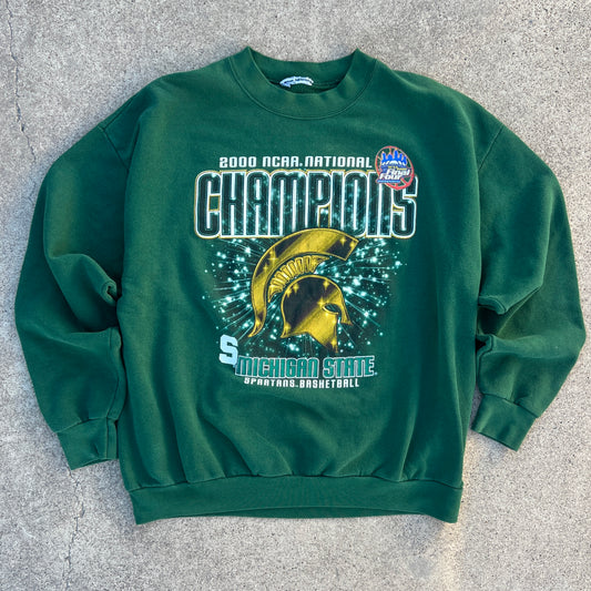 (L) 2000 Michigan state crewneck