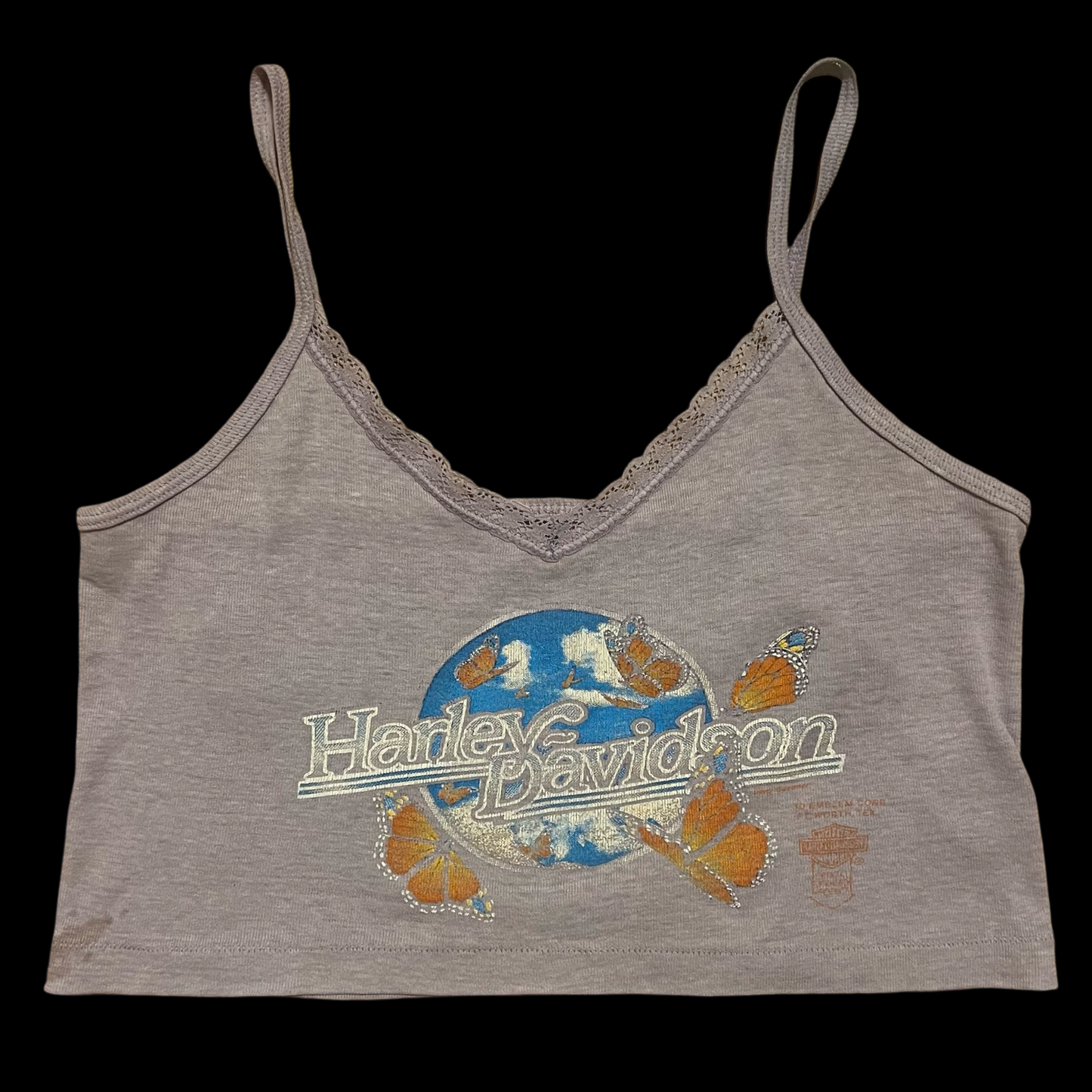 (S/M) harley davidson 3D emblem tank top