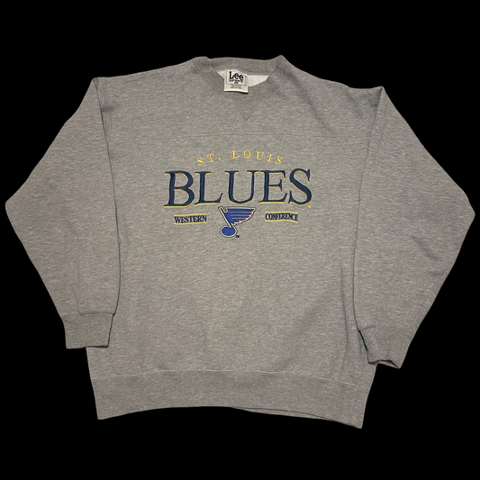 (L) St. louis blues crewneck