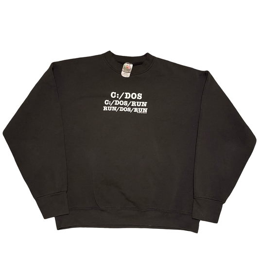 (L) Vintage c:/dos crewneck