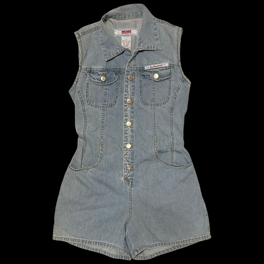 (S) no boundaries denim mini romper