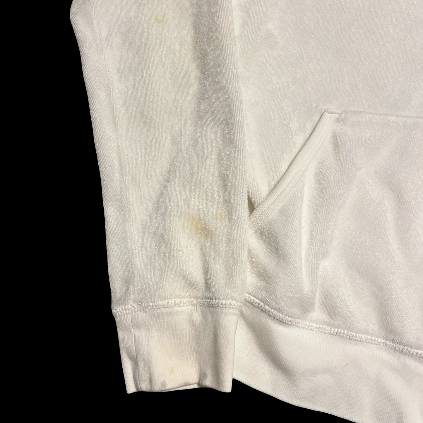 (XL) vintage juicy couture white velour jacket