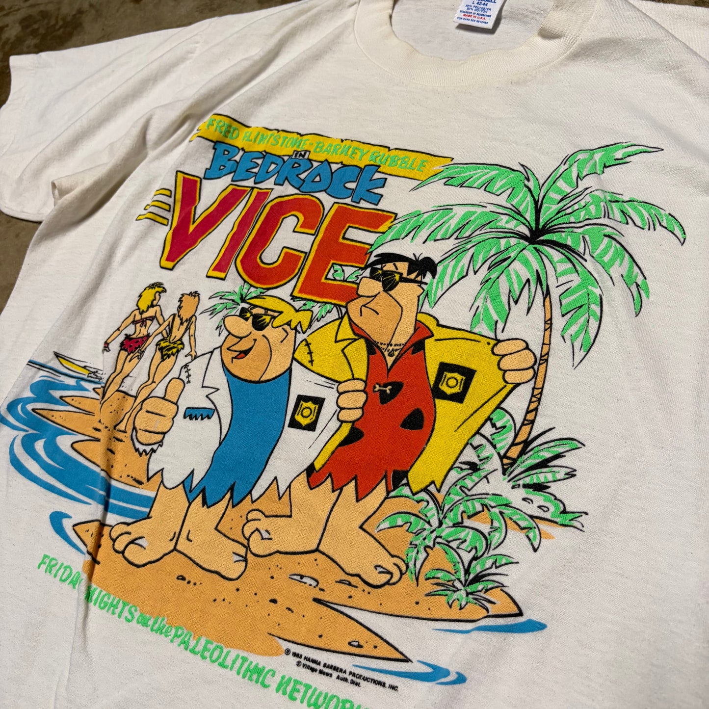 (L) Vintage Flintstones tee