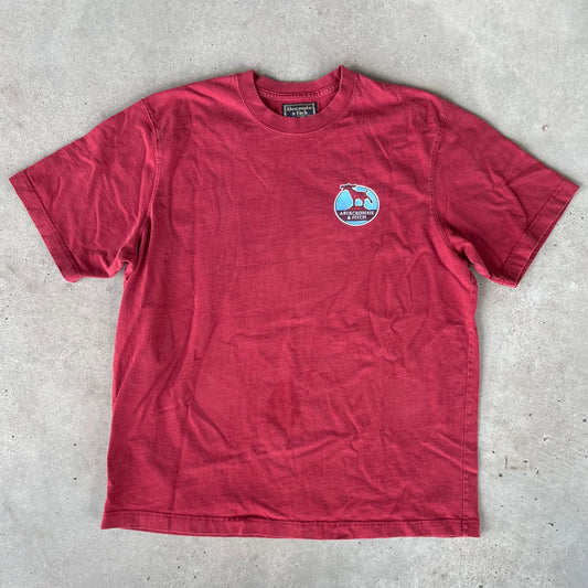 (XL) Abercrombie and fitch red mule tee