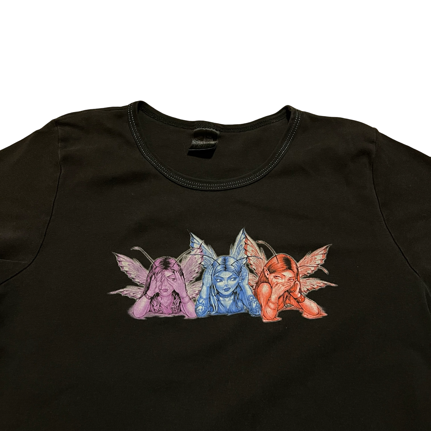 (S/M) fairy baby tee by trick