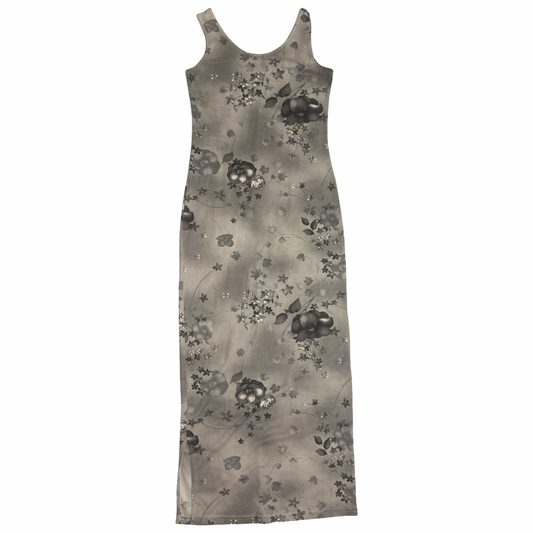 (S) pretty girl maxi slit dress