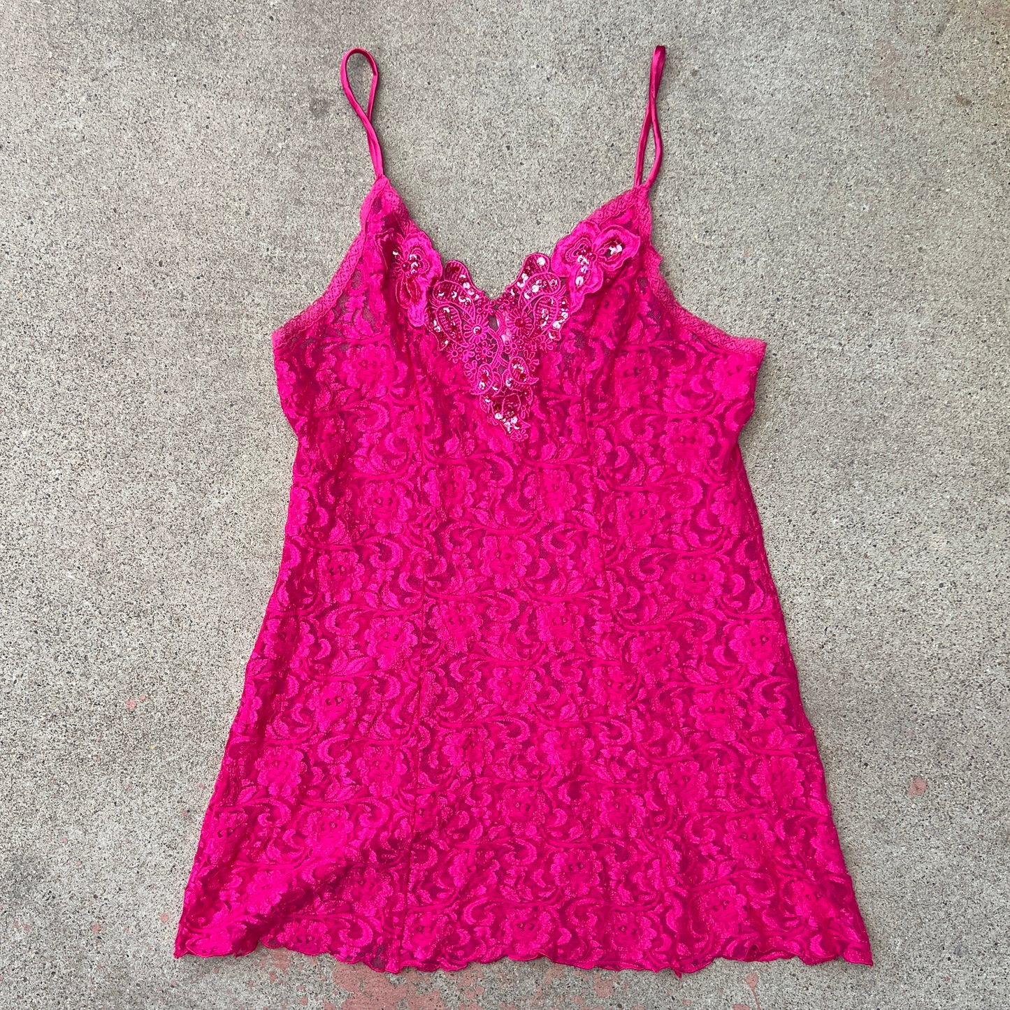 (M) cinema exoile sheer lace mini lingerie dress