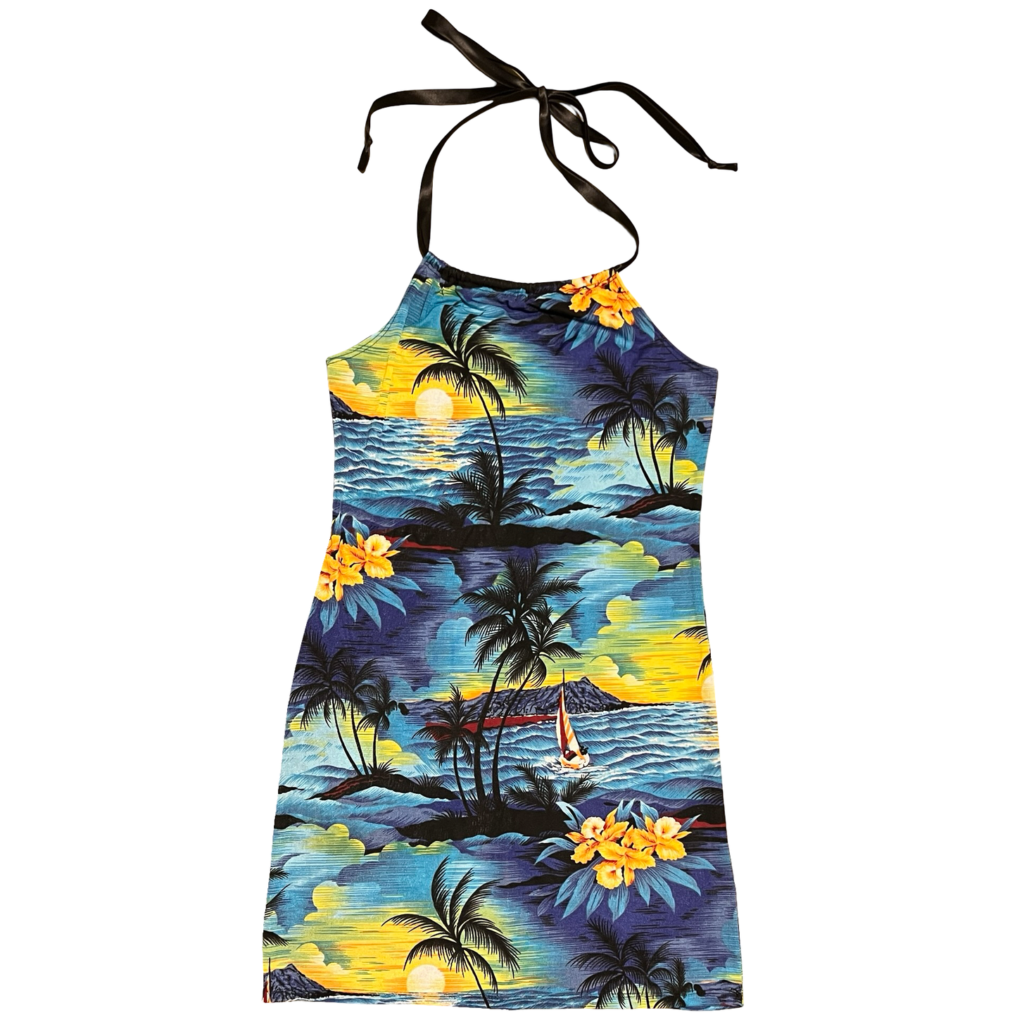 (L) beckys fashion halter mini dress