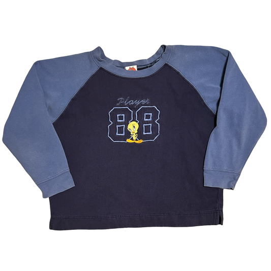 (S) tweety player 88 scoop neck pull over