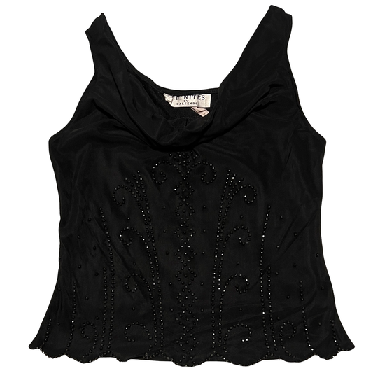(10) jr night beaded top