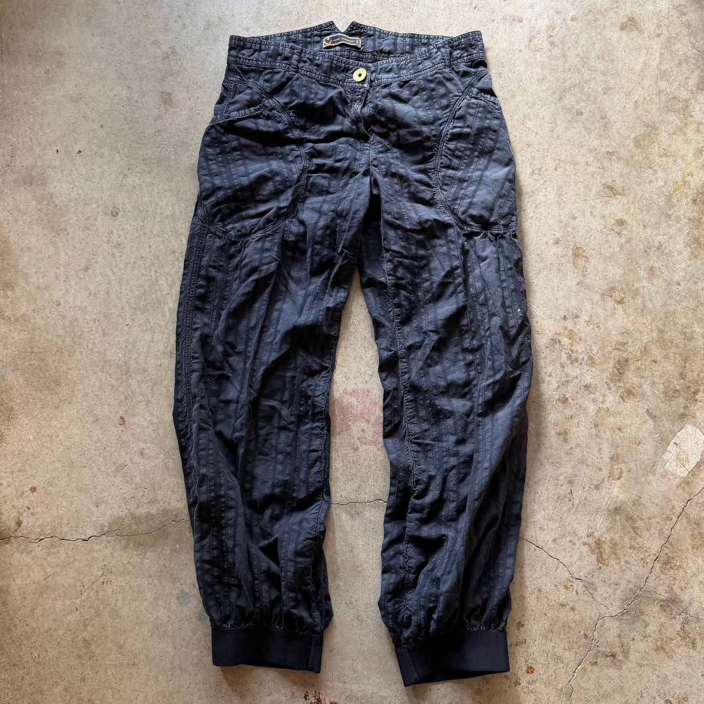 (38) cop copine striped capri pants