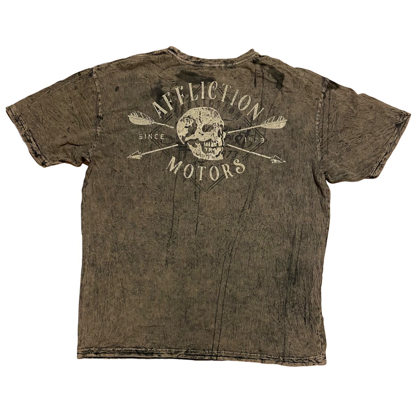 (XXXL) Affliction live fast reversible tee