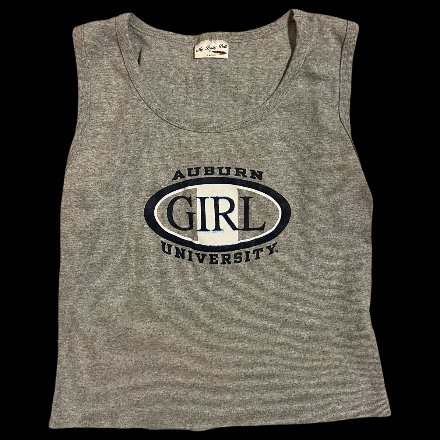 (L) auburn university girl tank top