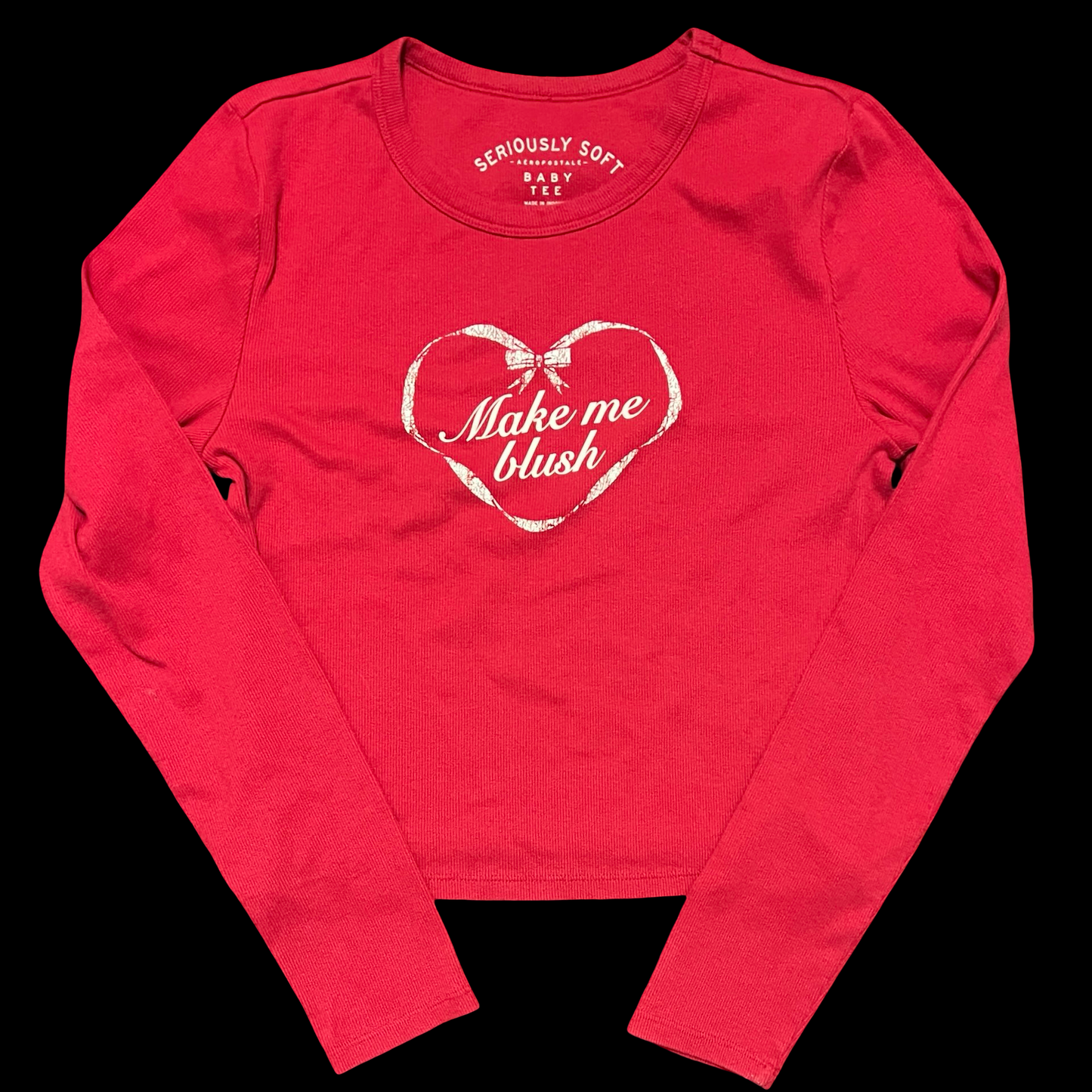 (L) aeropostale make me blush baby tee