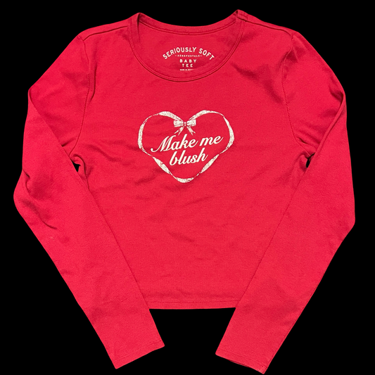(L) aeropostale make me blush baby tee