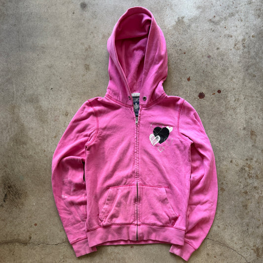(XS) ladies Victoria’s Secret pink hearts jacket