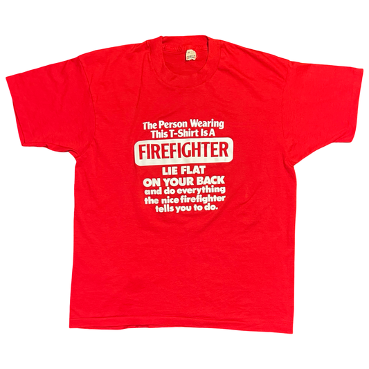 (XL) Vintage Firefighter tee