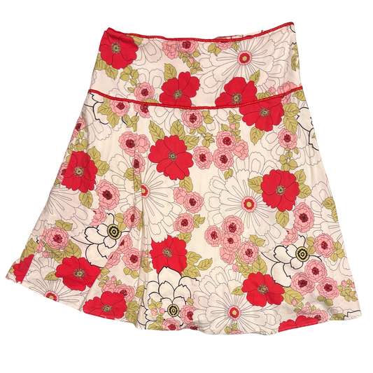 (L) lapis midi skirt