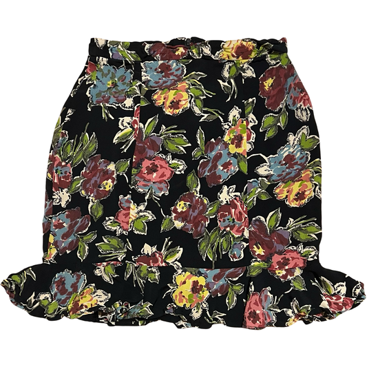 (S) betsy johnson mini floral skirt