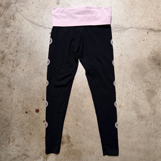 (S/P) ladies Victoria’s Secret pink skinny fold over legging