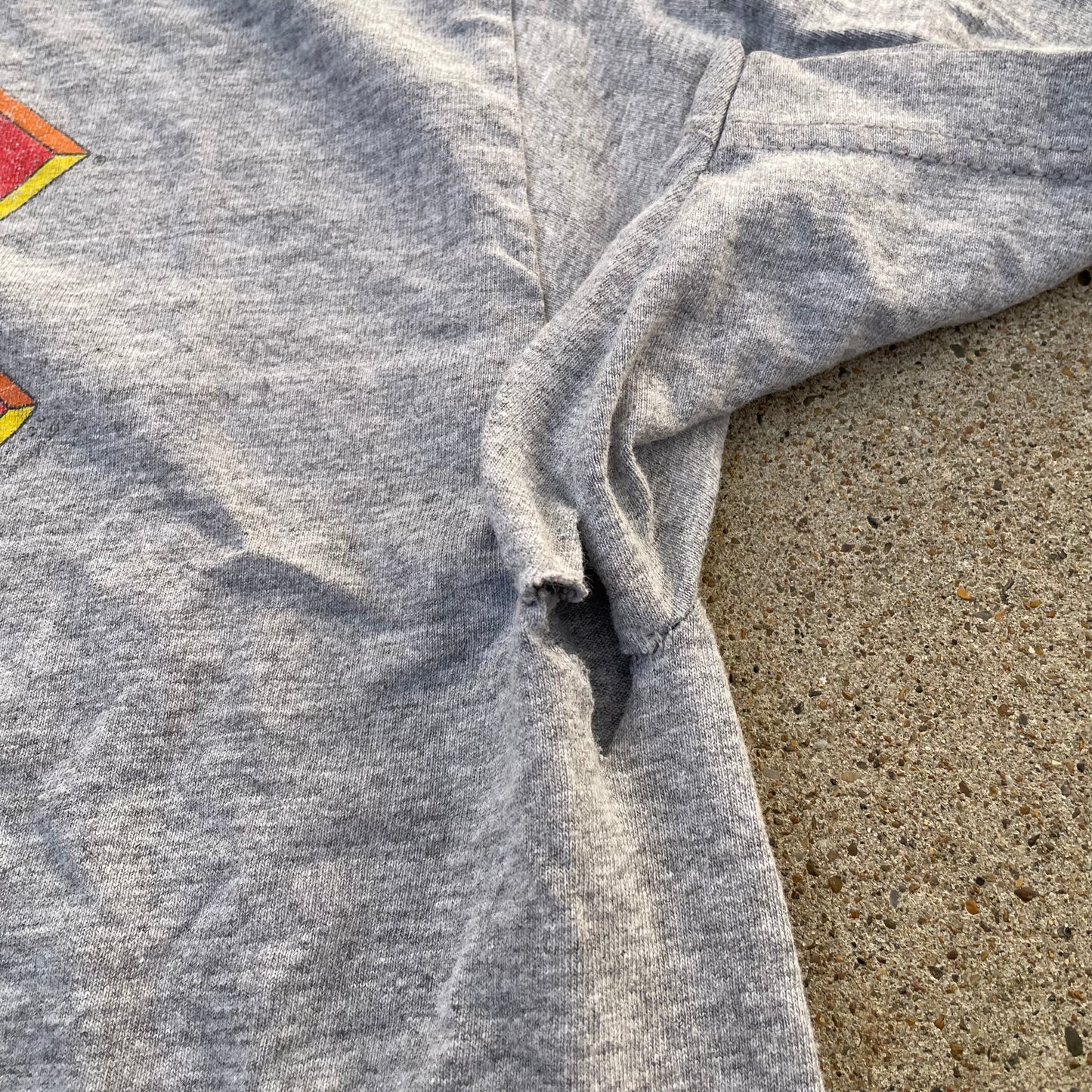 (L) Y2k ACDC distressed band tee