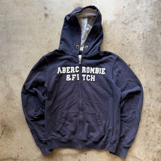 (XL) ladies Abercrombie & fitch waffle hood zip up