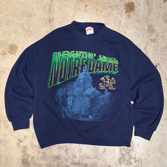 (L) Vintage Notre Dame Nutmeg crewneck