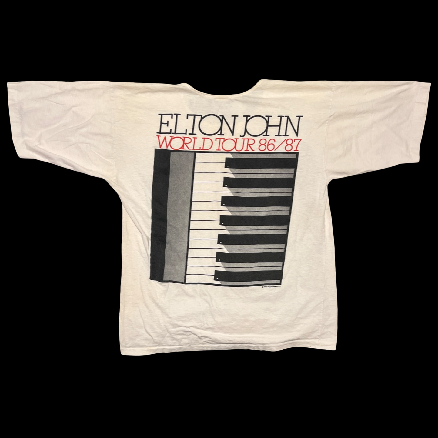 (L) elton john boot tee