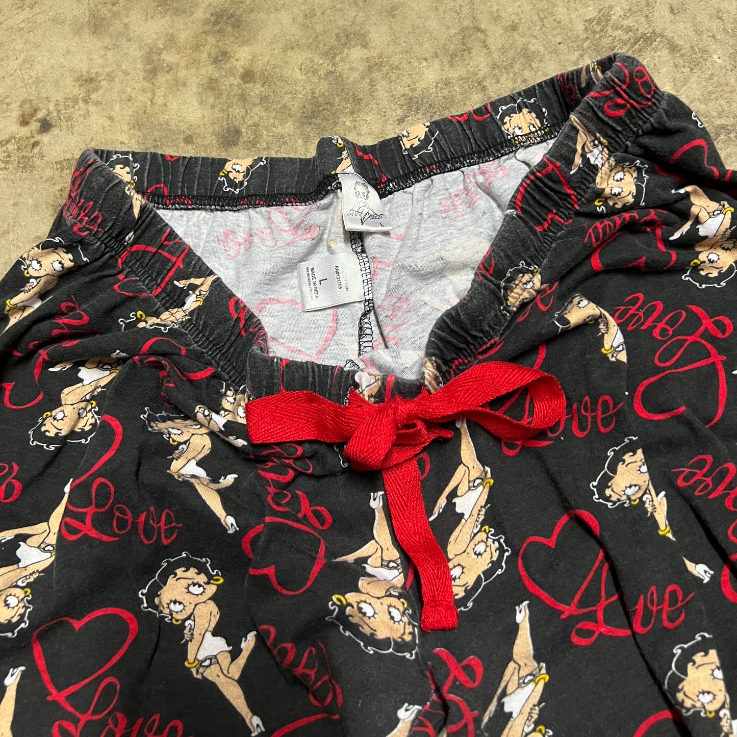 (L) betty boop pajama pants