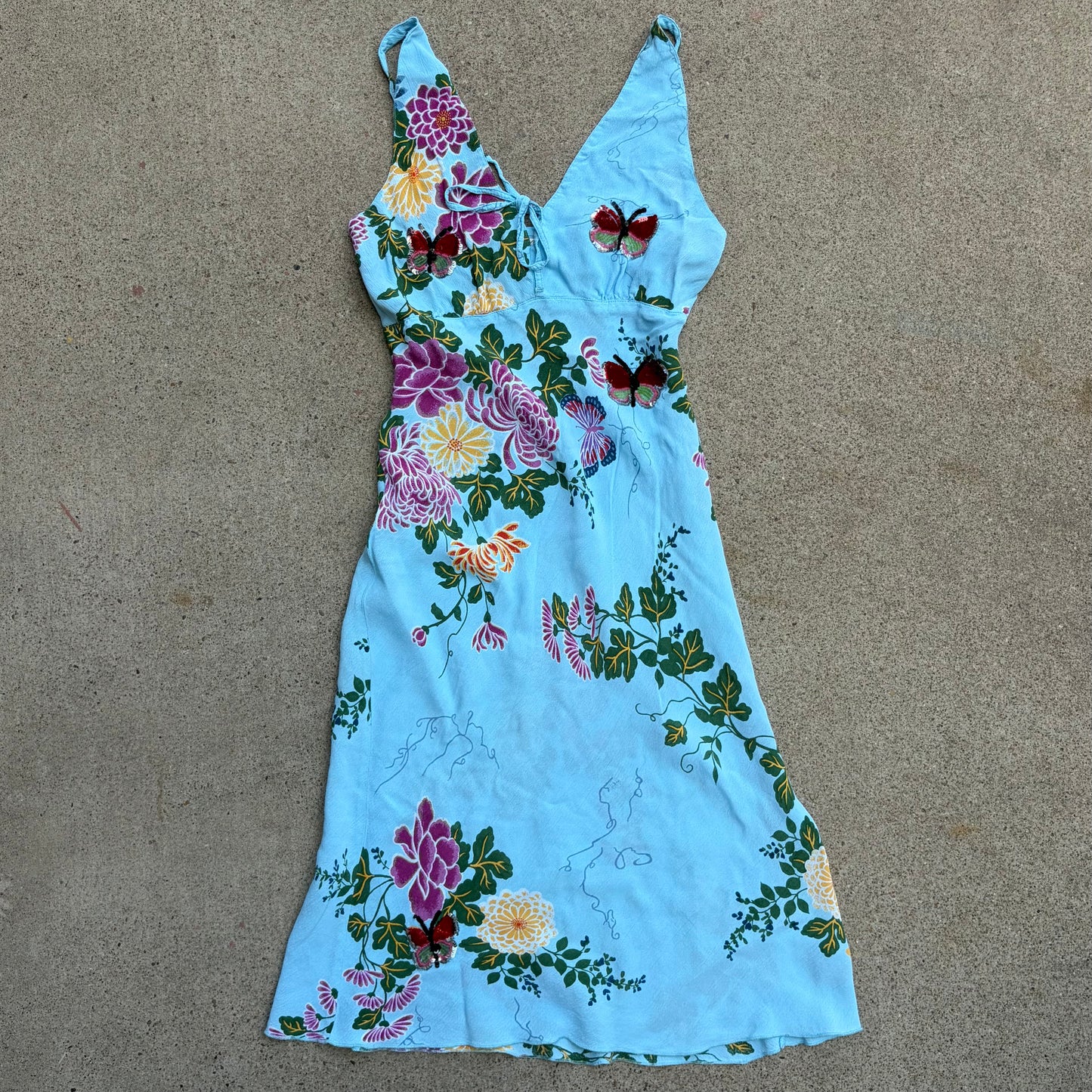(L) Charlotte Russe asymmetrical midi dress