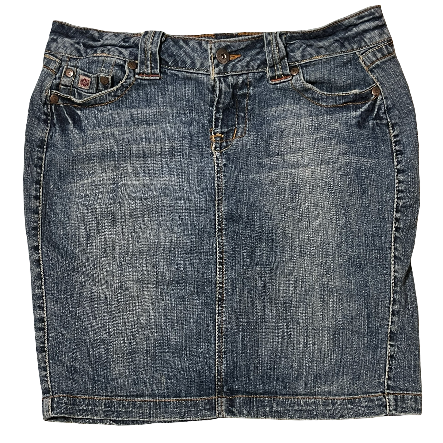 (30) paris blues midi denim skirt
