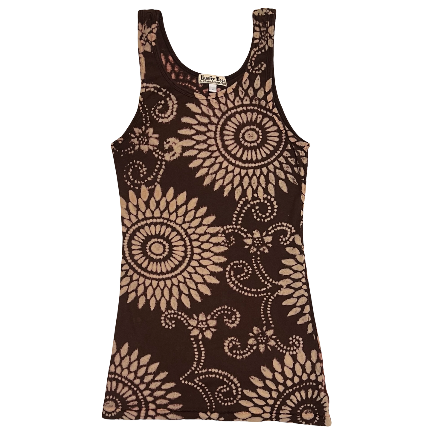 (L) lucky tees aop tank