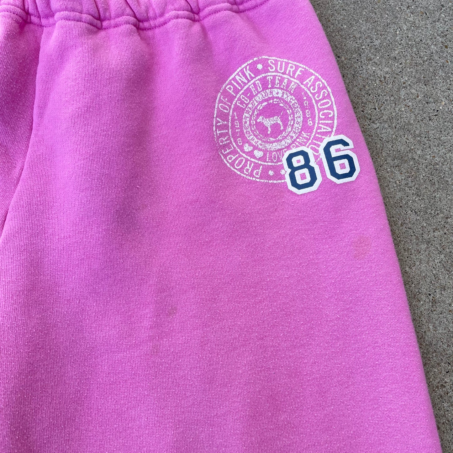 (S) victoria's secret pink spellout jogger capris