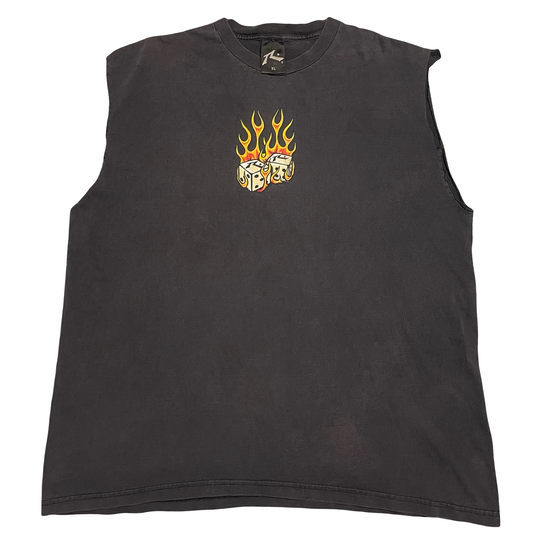(XL) Rusty flame cut off tank