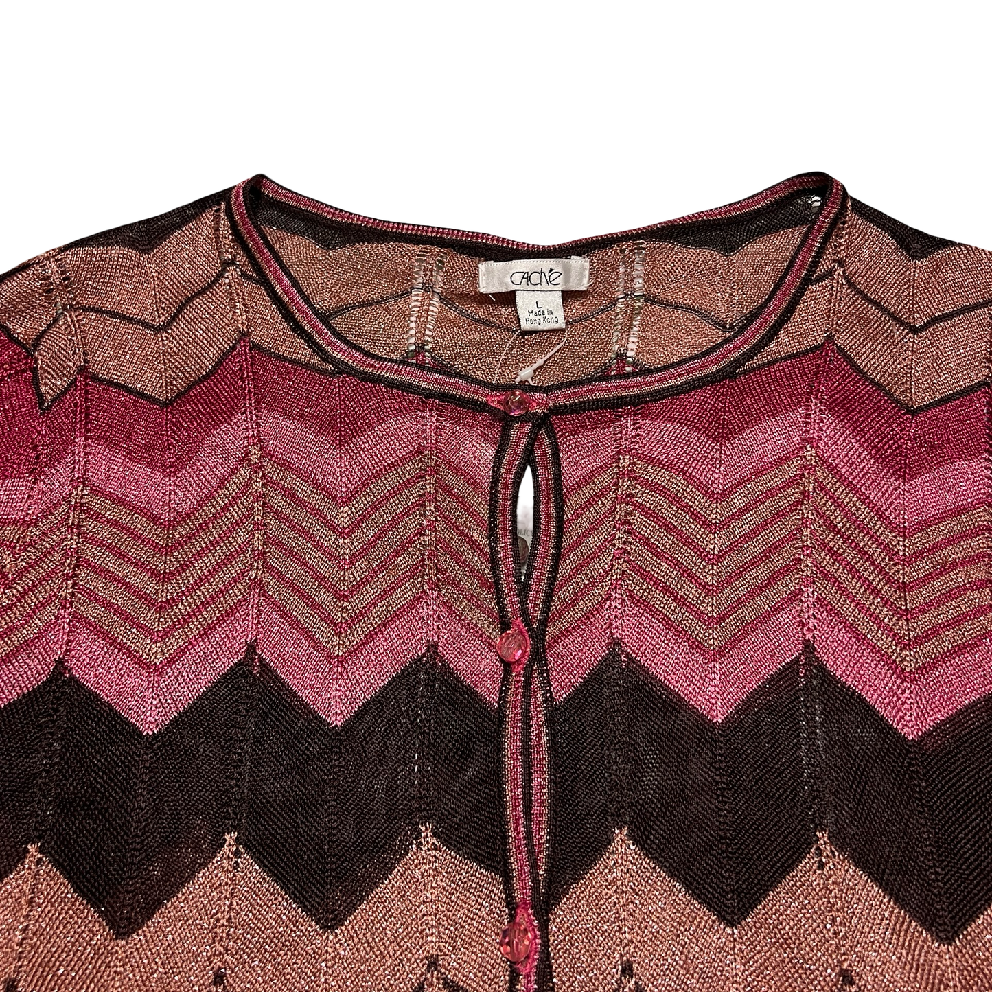 (L) cache thin cardigan