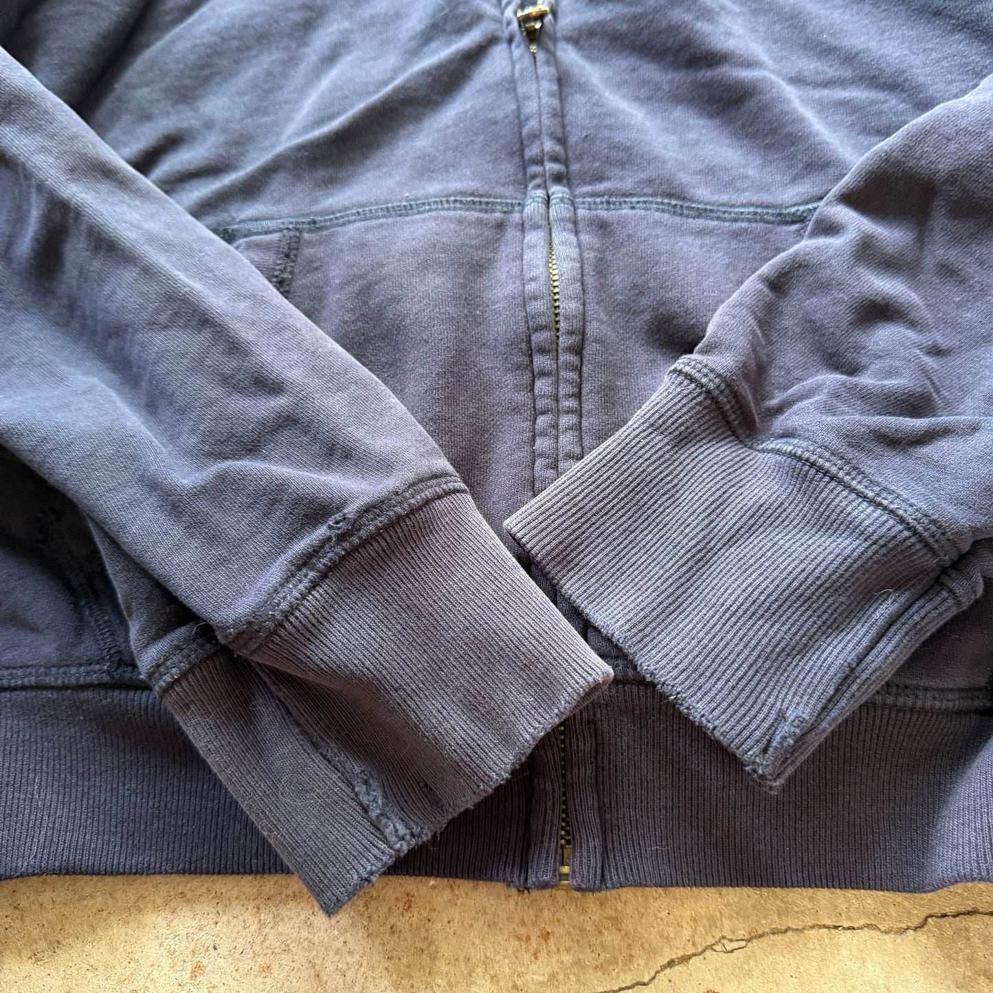 (XL) ladies Abercrombie & fitch waffle hood zip up