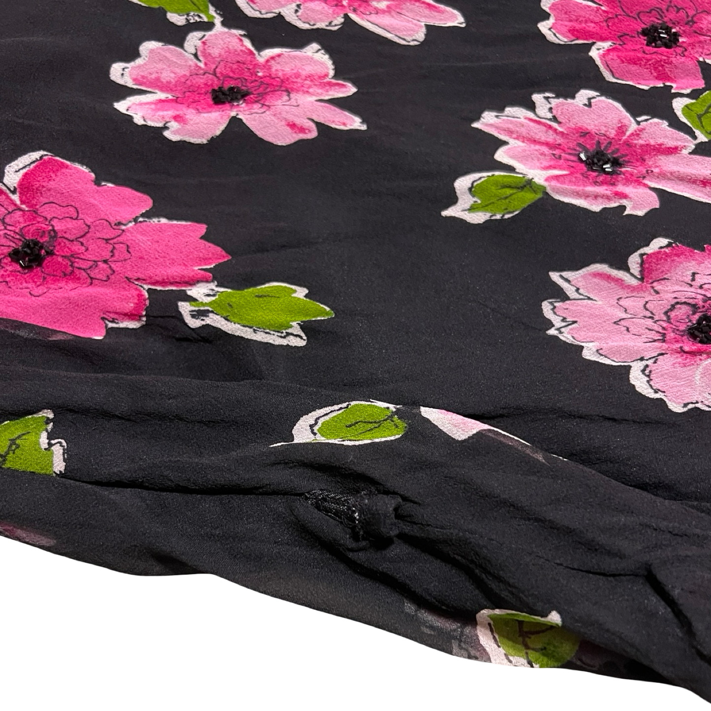 (2) cache maxi floral beaded dress