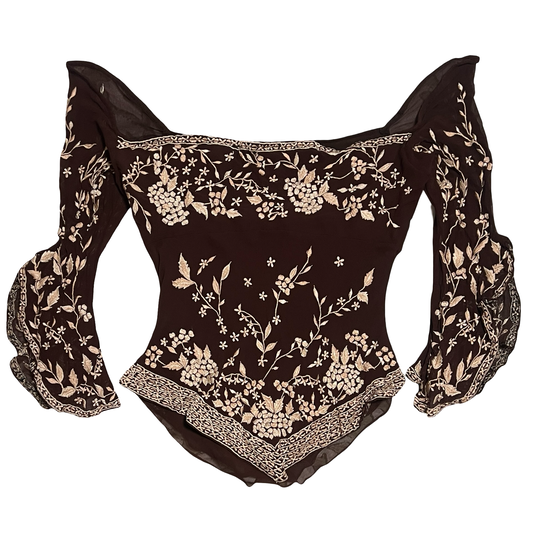 (M) boston proper off the shoulder silk top