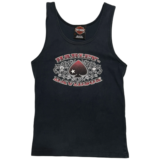(S) 2006 harley davdison chicago spade tank top