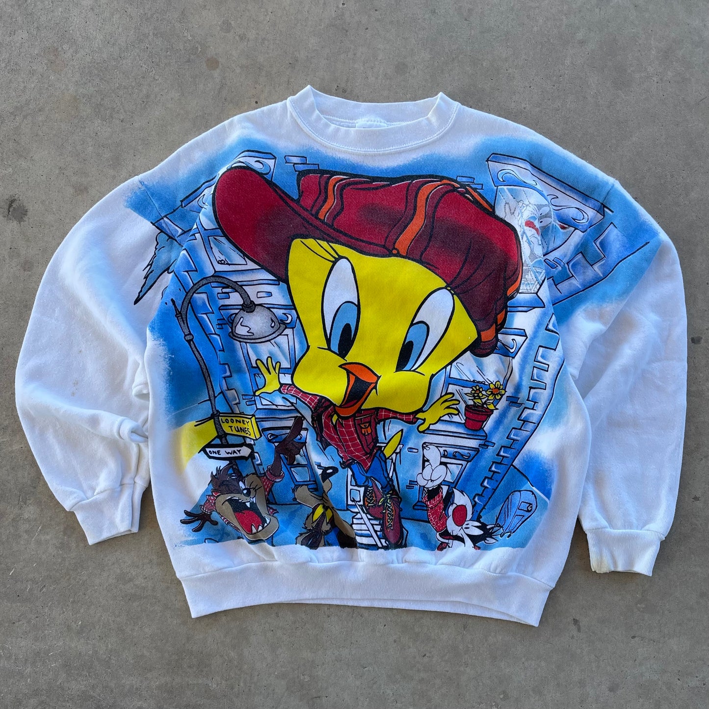 (L) 1995 tweety crewneck