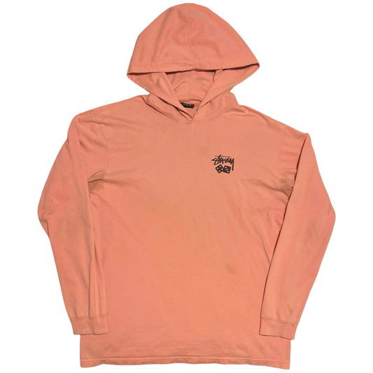 (XL) stussy long-sleeve hoodie (freebie)