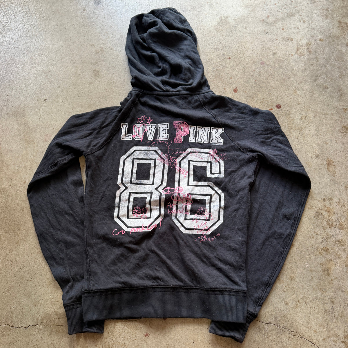 (S) ladies Victoria’s Secret pink 86 zip up