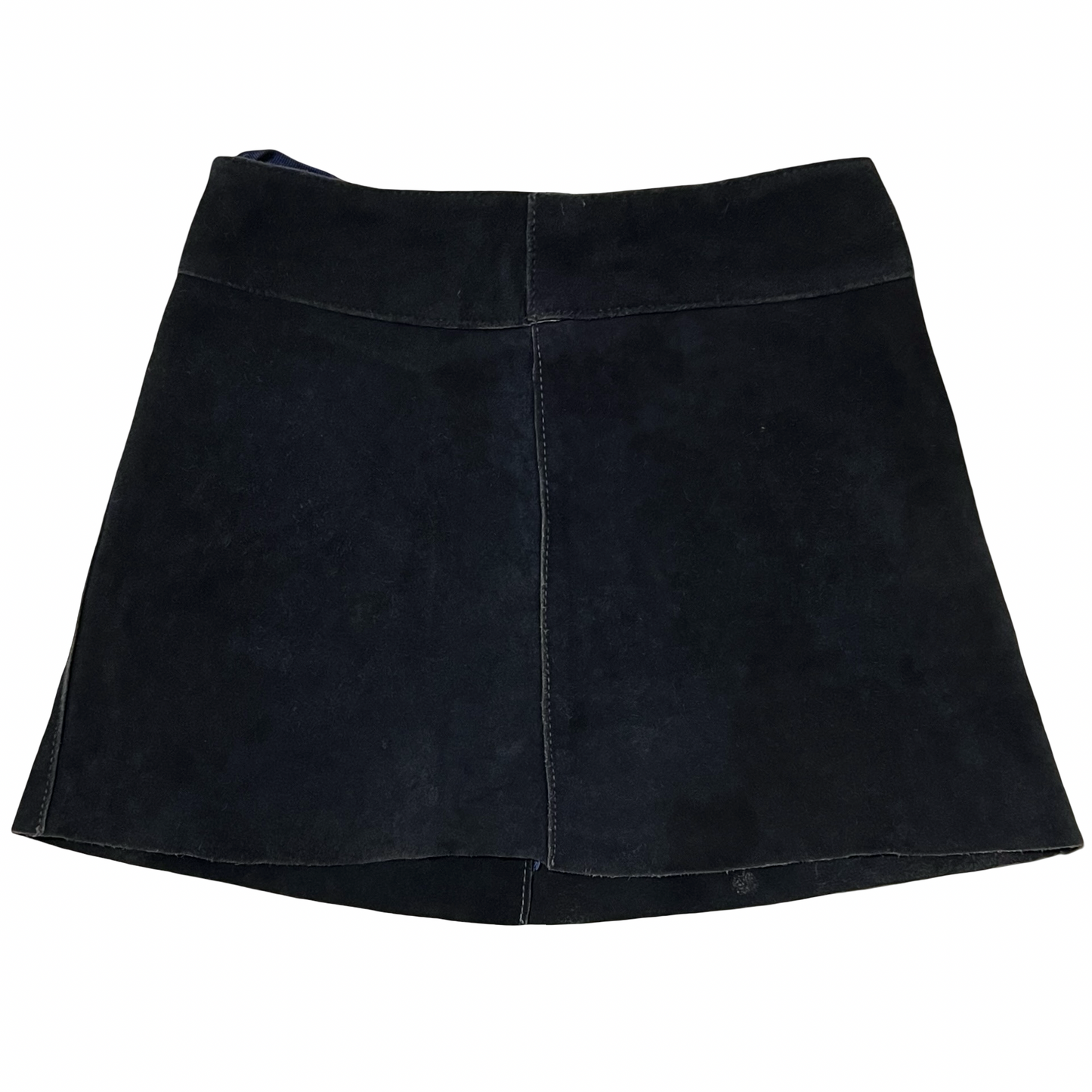 (24) suede mini skirt