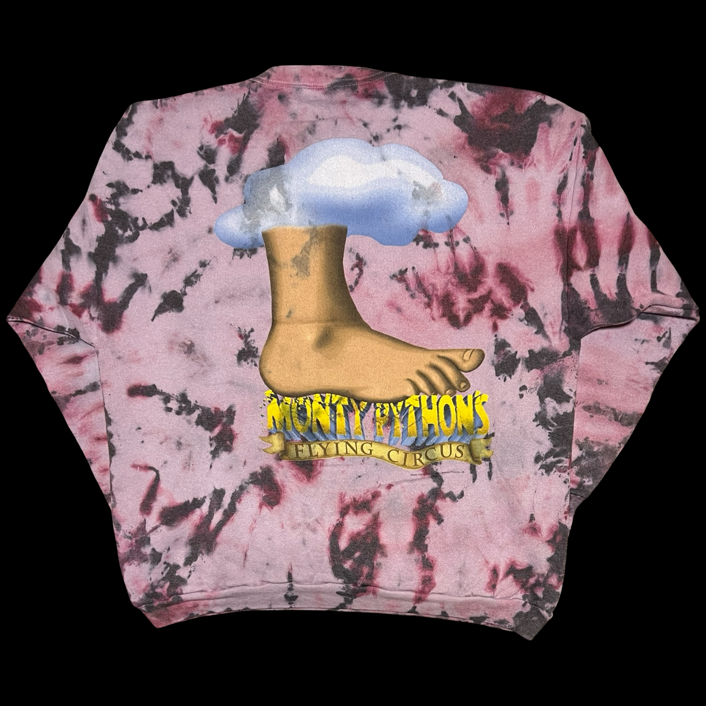 (2XL) monty python tie dye crewneck