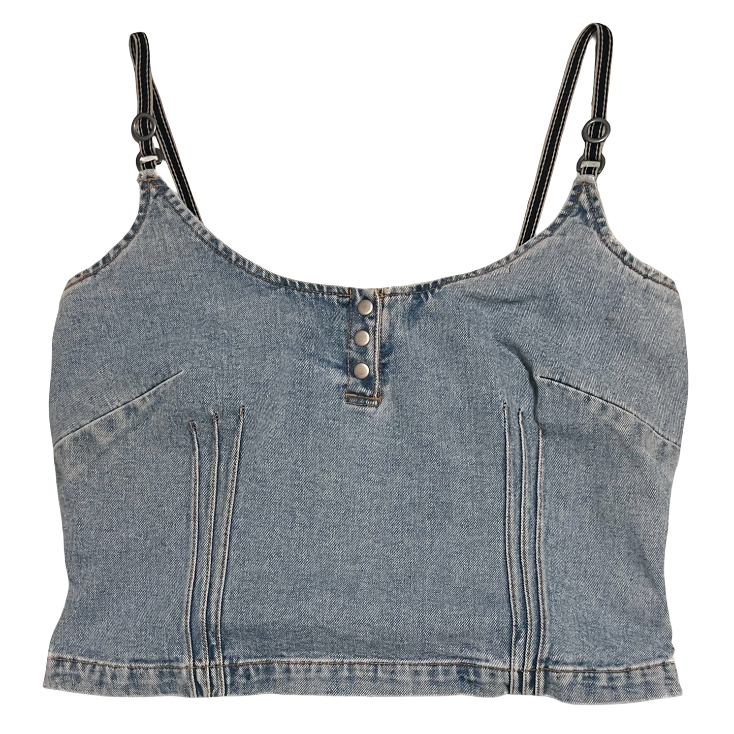 (16) jeanology denim top