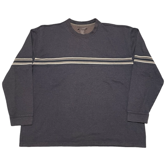 (XXL) Method striped pullover