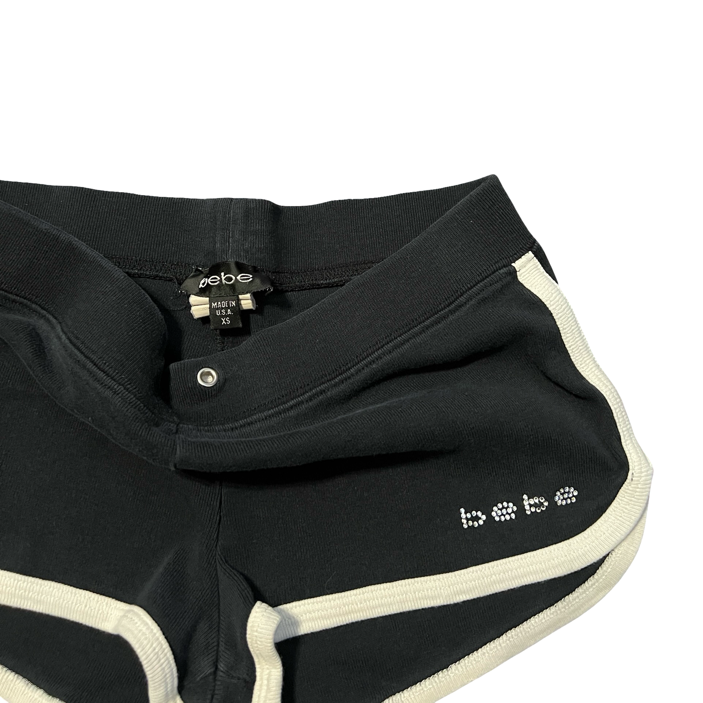 (XS) bebe micro mini sweat shorts
