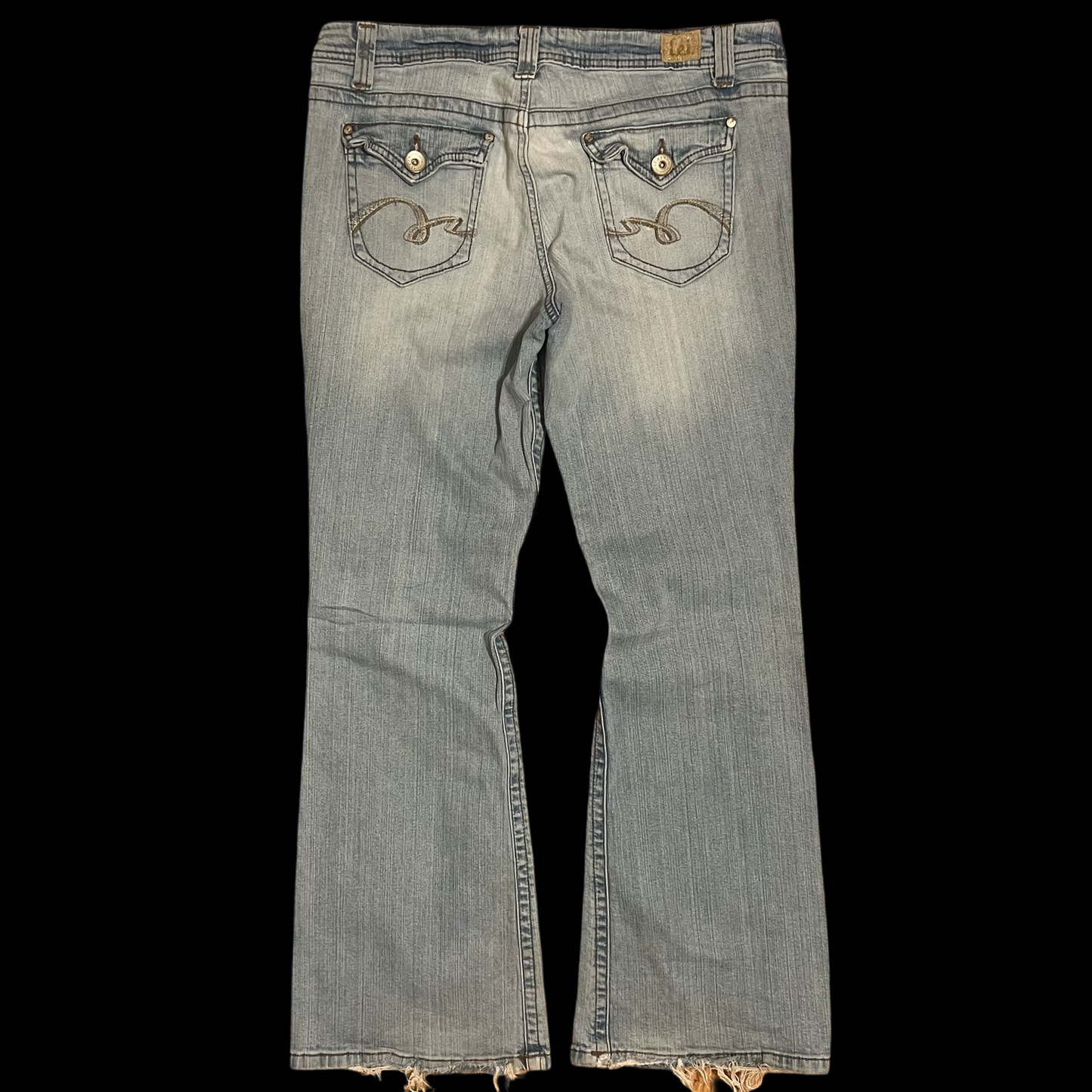 (34) lei flare light-wash jeans