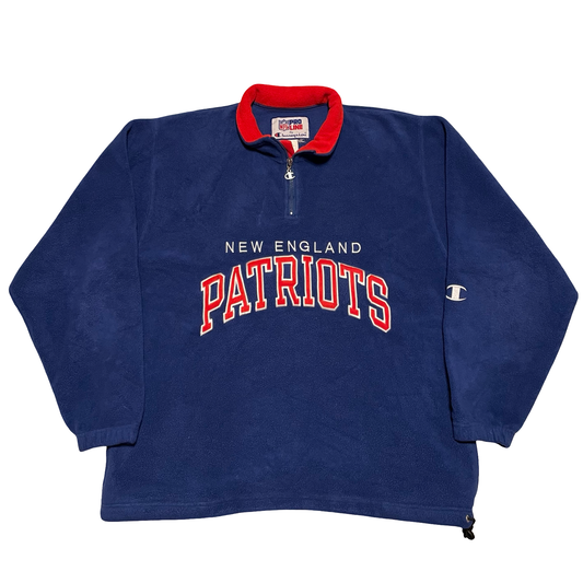 (2XL) New England Patriots champion half zip pullover