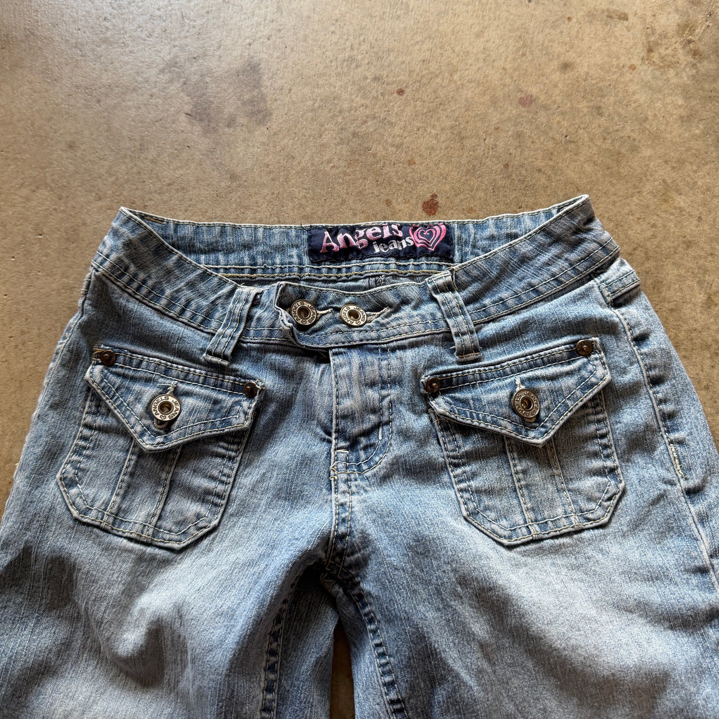 (3) angels jeans capri pants